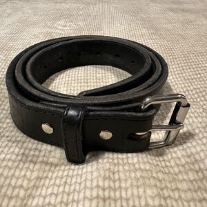 Hanks The Extreme Men's Black Leather Belt